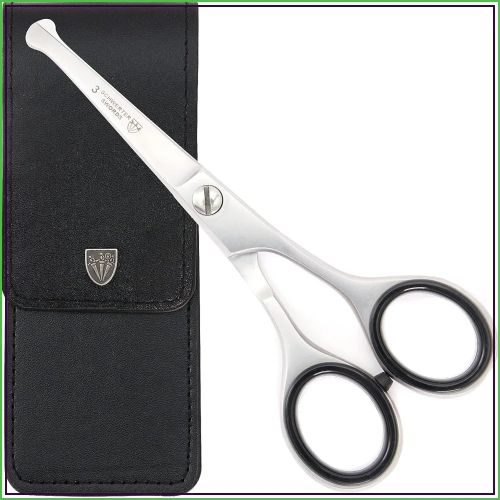 Professional Nose & Ear Hair Scissors, Stainless Steel, Rounded Tip, Black Case
Professional Nose & Ear Hair Scissors, Stainless Steel, Rounded Tip, Black Case