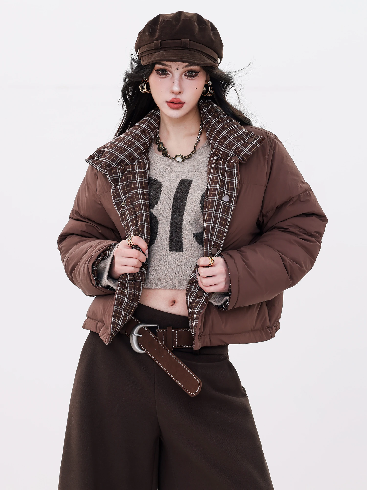 ABWLR Women's Thiened Winter Coat Warm Bread Sle ort Cotton Jaet Original Plaid Patchwork Outerwear Dual-Sided Diamon...
ABWLR Women's Thiened Winter Coat Warm Bread Sle ort Cotton Jaet Original Plaid Patchwork Outerwear Dual-Sided Diamon...