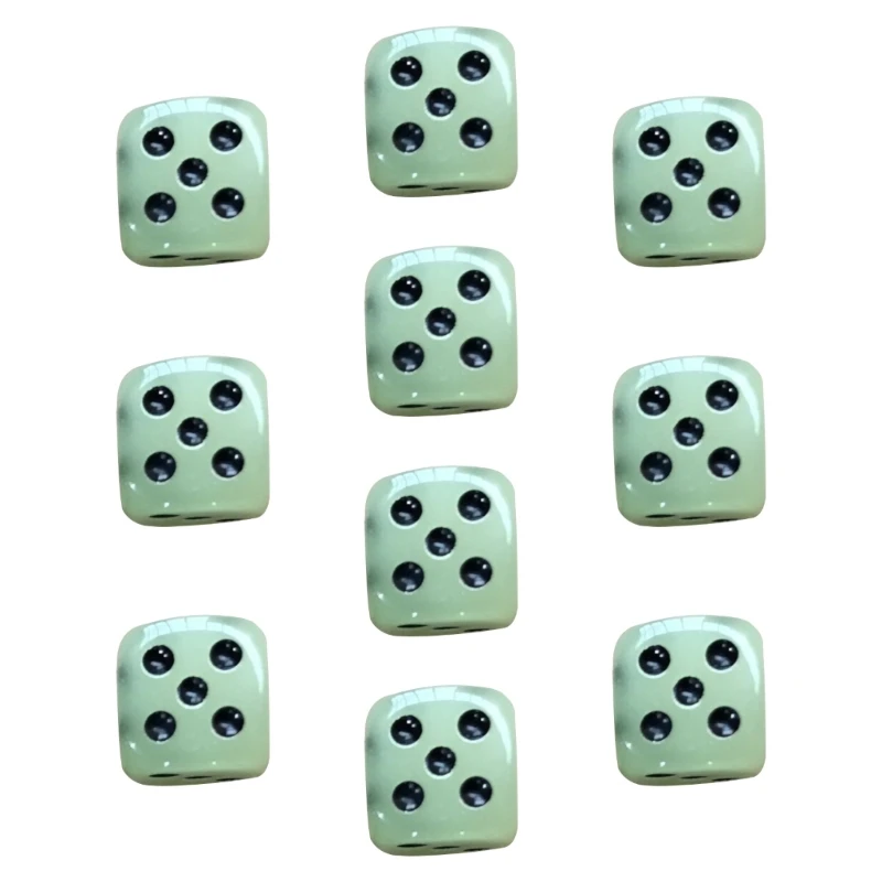 A0KA 10 Pcs Glow in Dark Dices Six Sided Dices Table Game Dices Acrylic Dices
A0KA 10 Pcs Glow in Dark Dices Six Sided Dices Table Game Dices Acrylic Dices