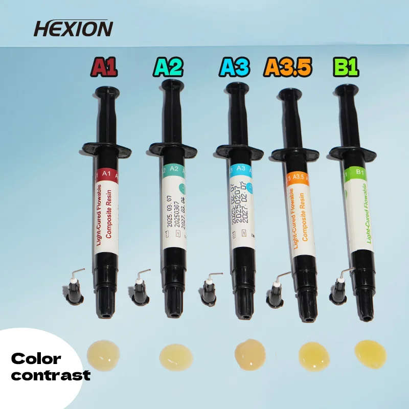Dental Aesthetic Composite Resin Syringe Universal Color Shade for Enamel Restoration High Compressive Strength Dentistry Tools
Dental Aesthetic Composite Resin Syringe Universal Color Shade for Enamel Restoration High Compressive Strength Dentistry Tools