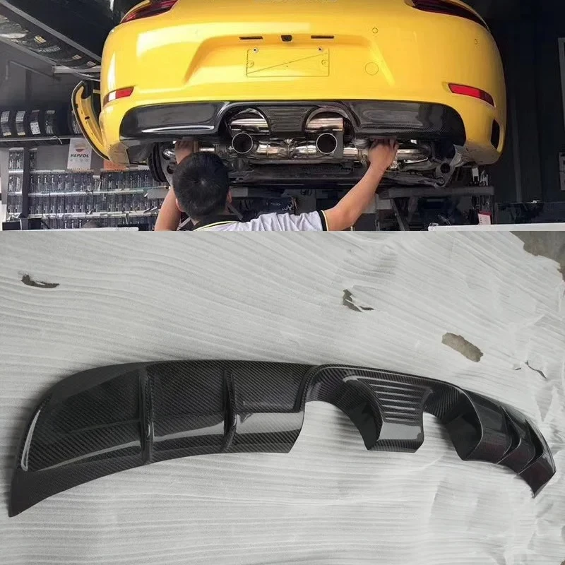 Для Porsche 911 991.1 991.2 GT3 2012-2015 задний бампер из настоящего углеродного волокна, диффузор, спойлер, комплект кузова автомобиля 
Для Porsche 911 991.1 991.2 GT3 2012-2015 задний бампер из настоящего углеродного волокна, диффузор, спойлер, комплект кузова автомобиля