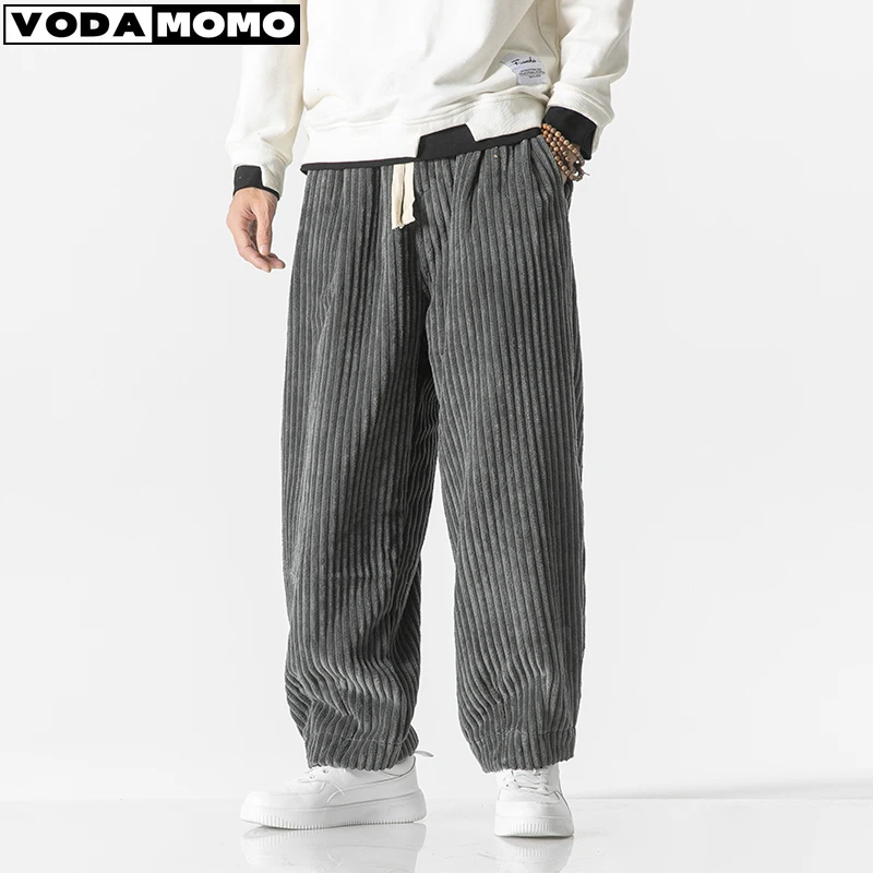 New Autumn Winter Men Corduroy Harajuku Pants Men Streetwear Harem Pants Fashion Thickened Sweatpants Women Warm Casual Trousers
New Autumn Winter Men Corduroy Harajuku Pants Men Streetwear Harem Pants Fashion Thickened Sweatpants Women Warm Casual Trousers