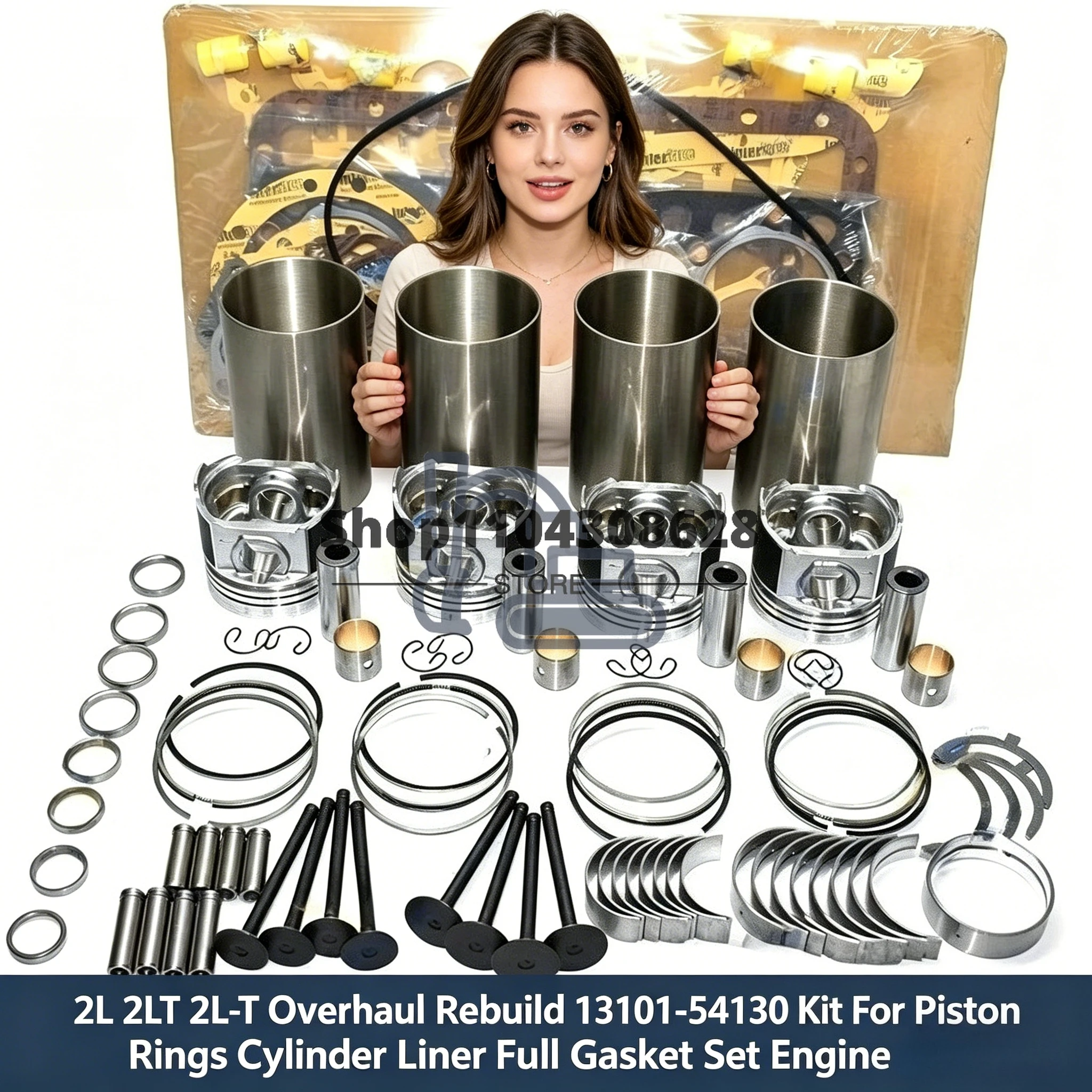 2L 2LT 2L-T Overhaul Rebuild 13101-54130 Kit For Piston Rings Cylinder Liner Full Gasket Set Engine Parts
2L 2LT 2L-T Overhaul Rebuild 13101-54130 Kit For Piston Rings Cylinder Liner Full Gasket Set Engine Parts
