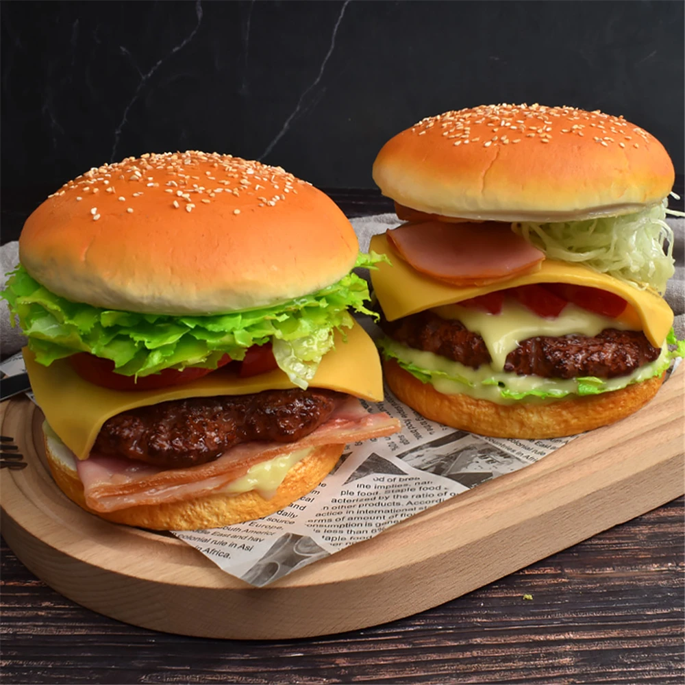 dessert bakery house store shop decor fake simulation Cheeseburger ham sausage vegetables burgers beef hamburger model
dessert bakery house store shop decor fake simulation Cheeseburger ham sausage vegetables burgers beef hamburger model