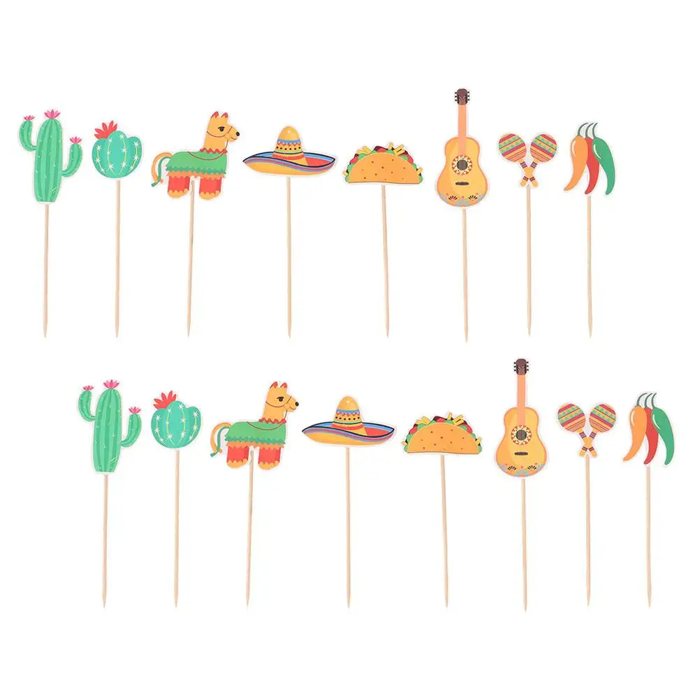 16 Pcs Festive Decorations Carnival Theme Cake Topper Foreign Trade Mexican Themed Table Paper
16 Pcs Festive Decorations Carnival Theme Cake Topper Foreign Trade Mexican Themed Table Paper