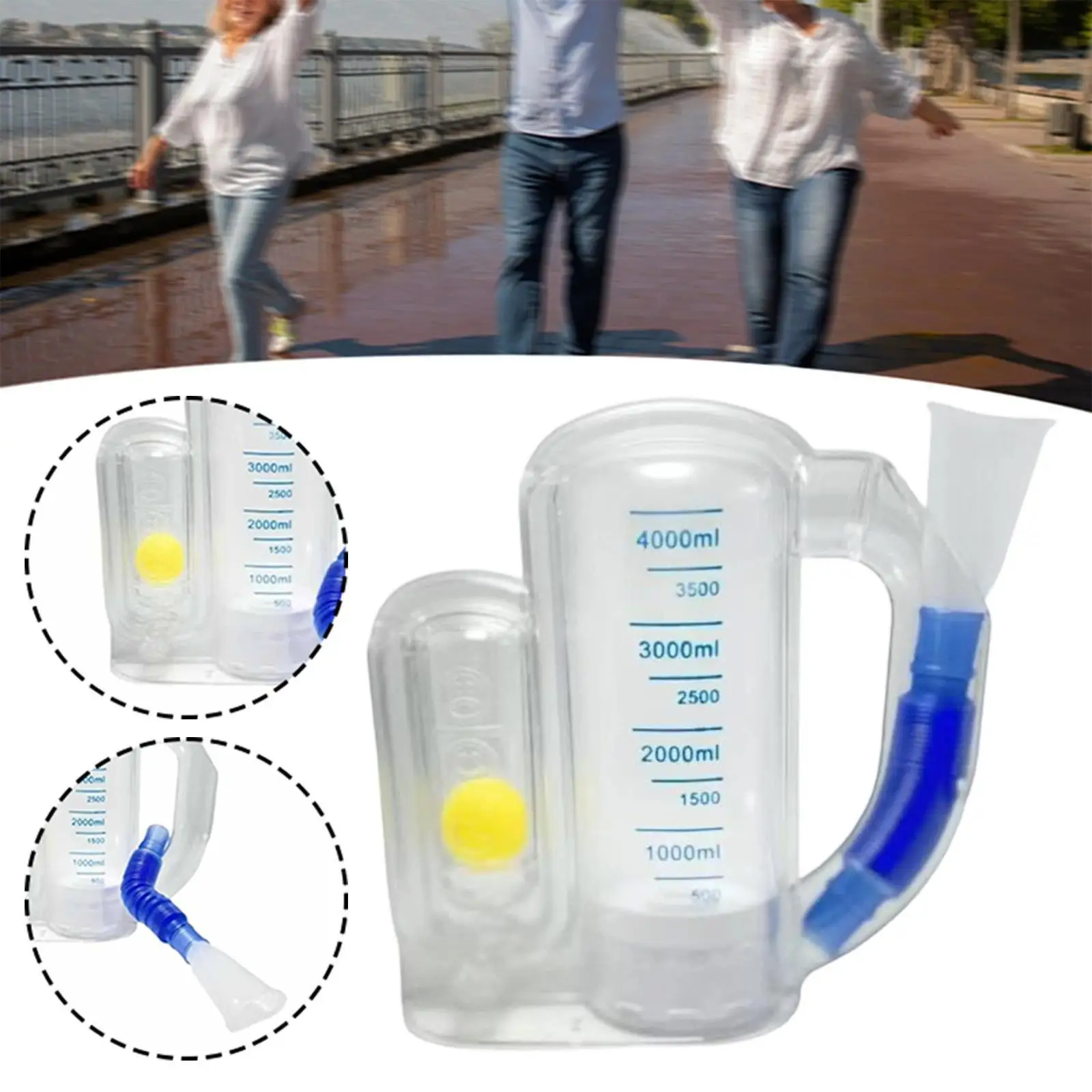 Устройство для упражнений на дыхание Поощрительный спирометр 5000 мл Измерение емкости для взрослых Тренажер для легких Тренажер для легких Респираторный
Устройство для упражнений на дыхание Поощрительный спирометр 5000 мл Измерение емкости для взрослых Тренажер для легких Тренажер для легких Респираторный