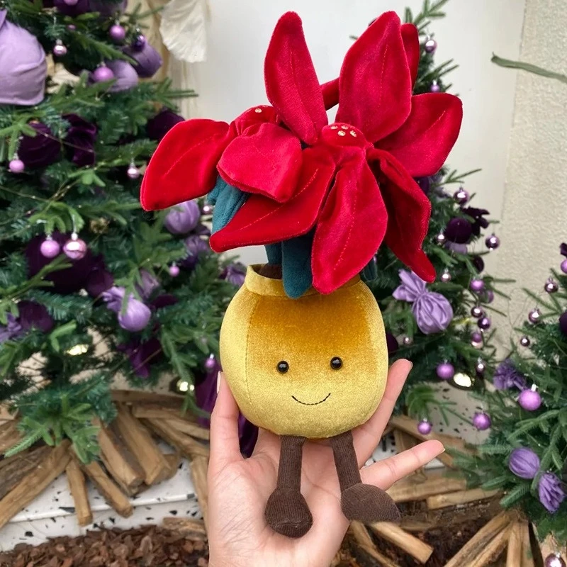 New potted plant simulation potted plant poinsettia plush toy soothing doll gift orchid gift jellycat with tags stuffed doll
New potted plant simulation potted plant poinsettia plush toy soothing doll gift orchid gift jellycat with tags stuffed doll