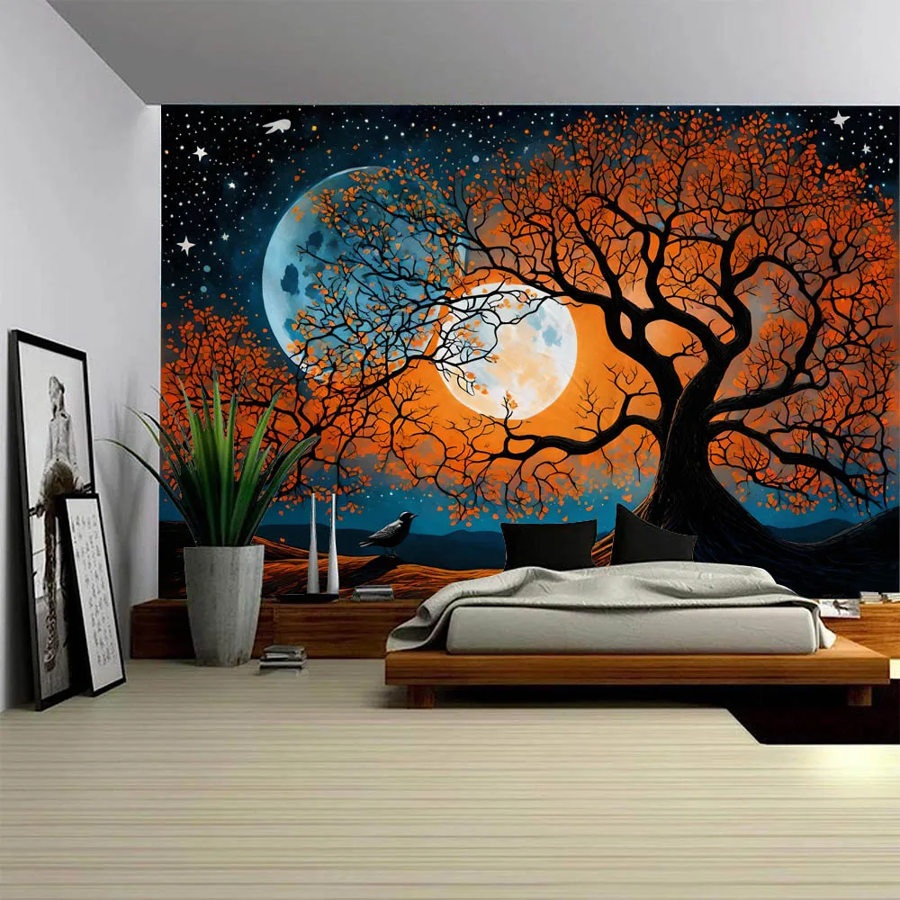 Space Tree Bird Polyester Thin Tapestry Wall Hanging for Living Rooms Bedrooms Offices Home Decor Gifts
Space Tree Bird Polyester Thin Tapestry Wall Hanging for Living Rooms Bedrooms Offices Home Decor Gifts