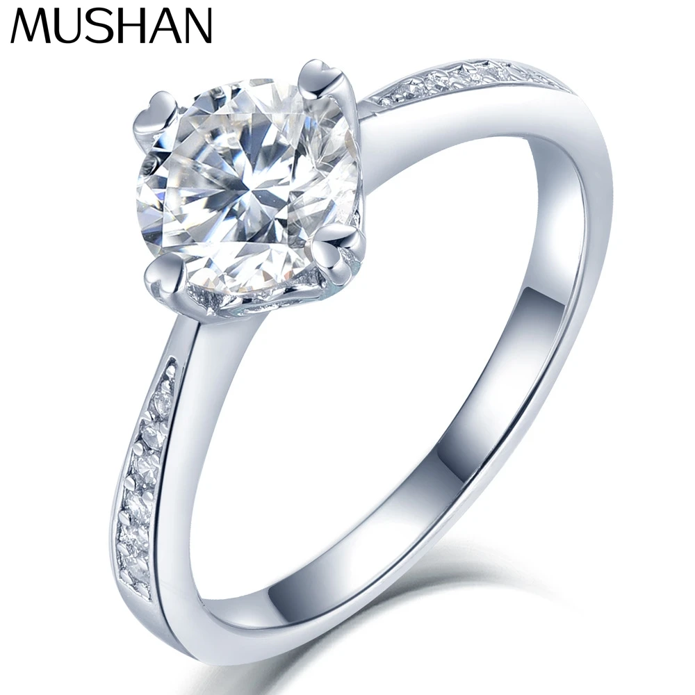 MuShan Luxury Jewelry 925 Sterling Silver Ring Moissanite Diamond Gift Ring Women 18K Real Gold Plated MST Patent GRA Jewellery
MuShan Luxury Jewelry 925 Sterling Silver Ring Moissanite Diamond Gift Ring Women 18K Real Gold Plated MST Patent GRA Jewellery