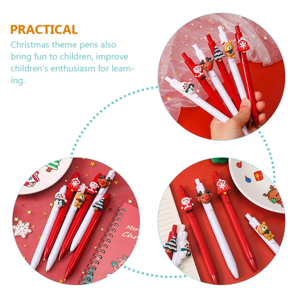 12Pcs Christmas Design Press Type Gel Pens Lovely Student Signature Pens Office Use Xmas Theme Ink Pens Mixed Styles Round Pen
12Pcs Christmas Design Press Type Gel Pens Lovely Student Signature Pens Office Use Xmas Theme Ink Pens Mixed Styles Round Pen