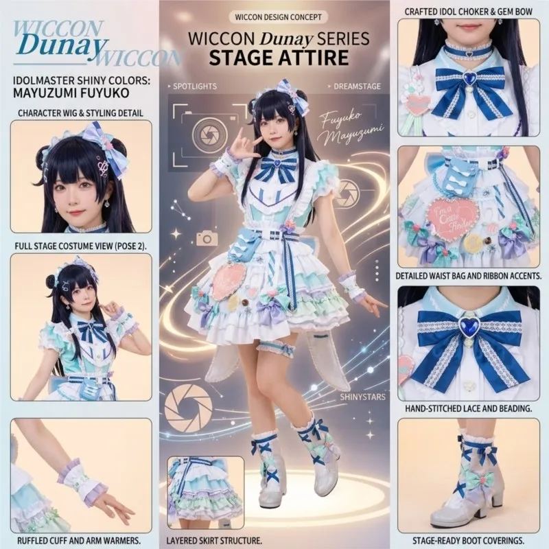 Kawaii Princess Dress with wig cosplay costume set Mayuzumi Fuyuko deep blue cake dress Sweet Lolita cos
Kawaii Princess Dress with wig cosplay costume set Mayuzumi Fuyuko deep blue cake dress Sweet Lolita cos