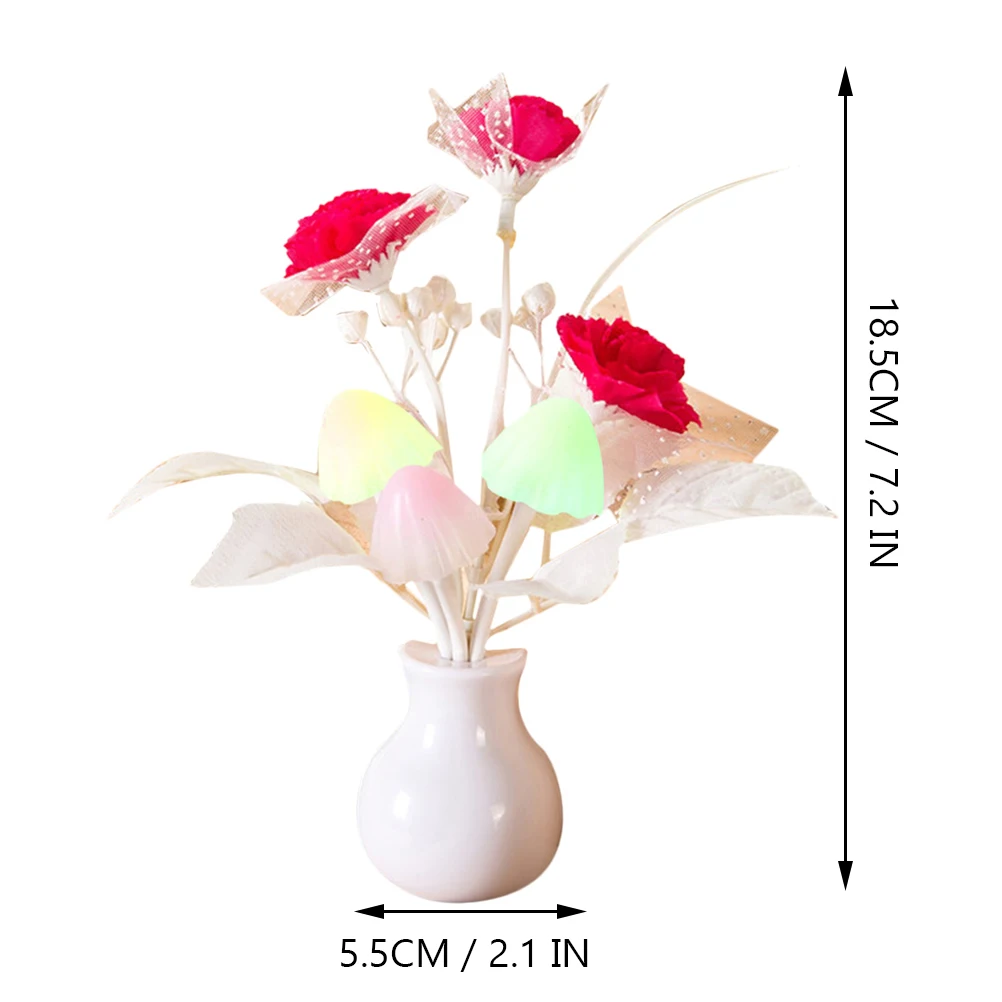 Tulip Flower Sensor LED Night Lights Plug-in Light Control Indoors Lamp for Bedroom Hallway Nursery with US Plug (Red)
Tulip Flower Sensor LED Night Lights Plug-in Light Control Indoors Lamp for Bedroom Hallway Nursery with US Plug (Red)