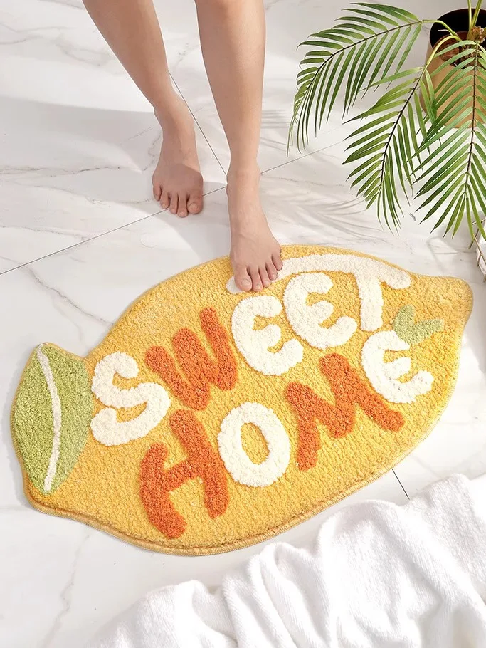 Fruit aped Bedroom Batoom Door Floing Carpet Home Anti Slip Foot Pad Absorbent Bath Mat Modern Sle hine Waable
Fruit aped Bedroom Batoom Door Floing Carpet Home Anti Slip Foot Pad Absorbent Bath Mat Modern Sle hine Waable