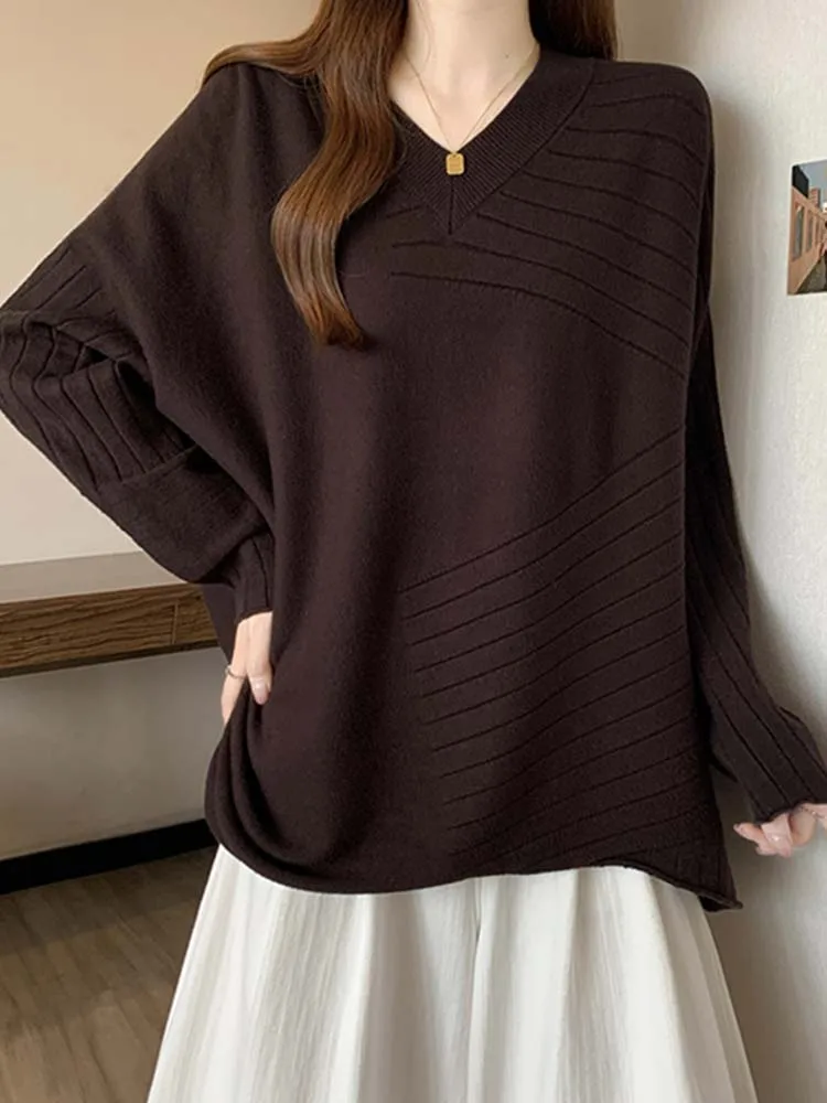 Faionable Long Sve Knitted Sweater Women's Autumn Winter Loose Slimming Versatile Ladies Base irt Top Korean Sle
Faionable Long Sve Knitted Sweater Women's Autumn Winter Loose Slimming Versatile Ladies Base irt Top Korean Sle