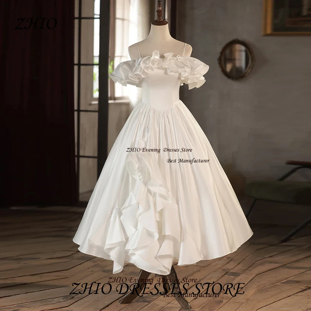 ZHIO Modern Off-Shoulder A-Line Satin Wedding Dress Strapless Short Sleeve with Ruched Lace-up Back Floor Length Bride Gowns
ZHIO Modern Off-Shoulder A-Line Satin Wedding Dress Strapless Short Sleeve with Ruched Lace-up Back Floor Length Bride Gowns