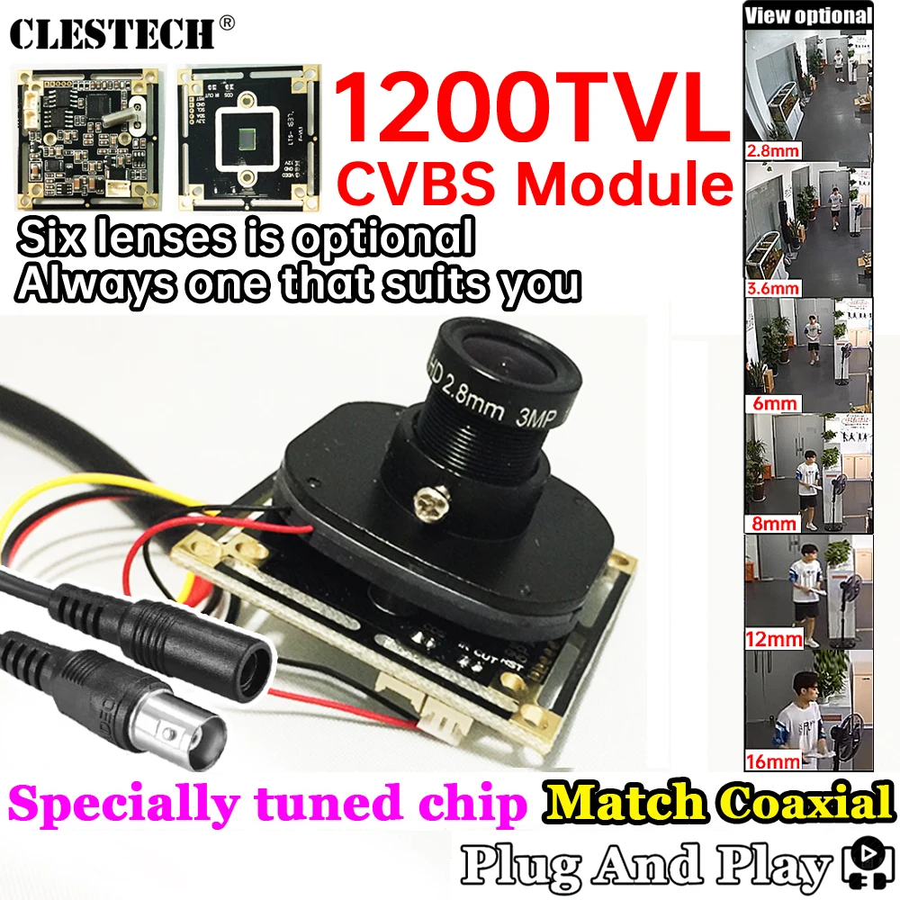 Lens Options 1200tvl Analog Cctv Mini HD Chip Modul Set Monitoring Circuit Board Color 1/4" Cmos Ir-Cut Include Cable 38*32 Size
Lens Options 1200tvl Analog Cctv Mini HD Chip Modul Set Monitoring Circuit Board Color 1/4" Cmos Ir-Cut Include Cable 38*32 Size