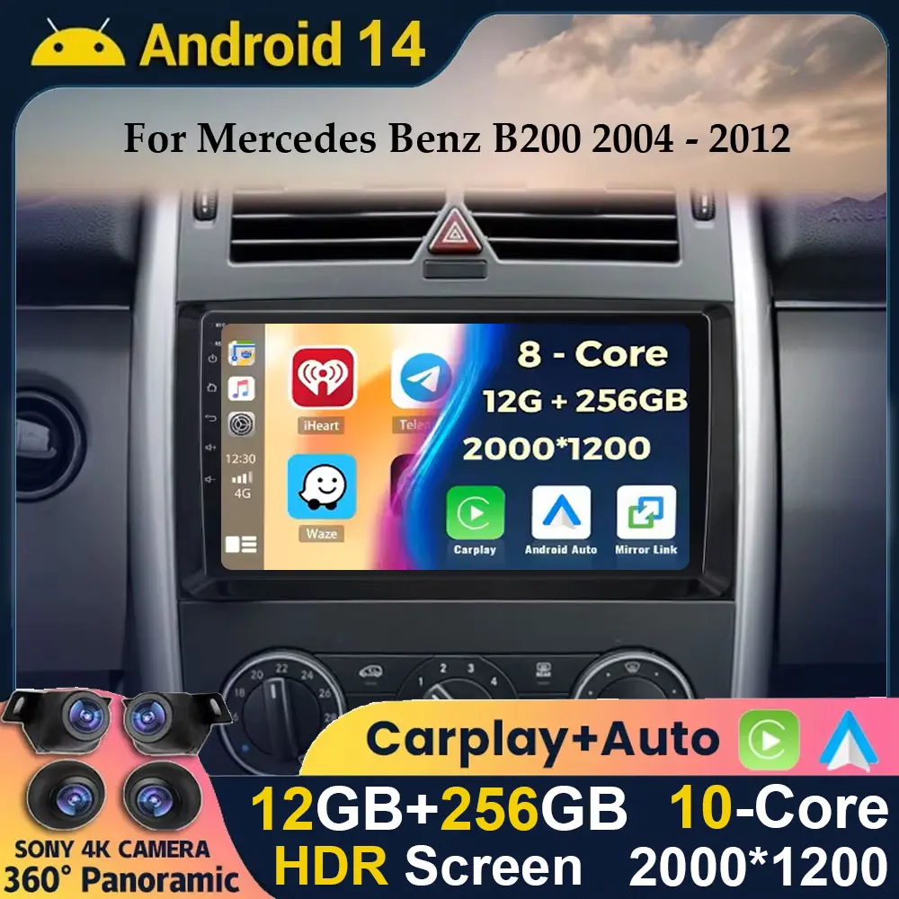 Android 14 Car Radio For Mercedes Sprinter Benz B200 Vito W639 Viano BClass W169 W245 W209 Multimedia Stereo Audio Carplay Auto
Android 14 Car Radio For Mercedes Sprinter Benz B200 Vito W639 Viano BClass W169 W245 W209 Multimedia Stereo Audio Carplay Auto