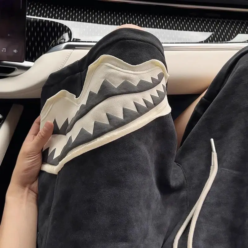 American Sle ark Mouth Men's orts Summer High Street Straight Leg Loose Casual Sport Five-Quarter Pants
American Sle ark Mouth Men's orts Summer High Street Straight Leg Loose Casual Sport Five-Quarter Pants