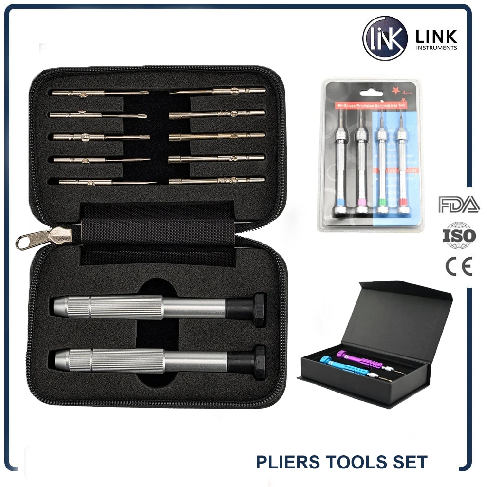 Glasses Precision Screwdriver Kit Optical Watch Jewelry Multifunction Repairing Tool Sets With Zipper Box
Glasses Precision Screwdriver Kit Optical Watch Jewelry Multifunction Repairing Tool Sets With Zipper Box