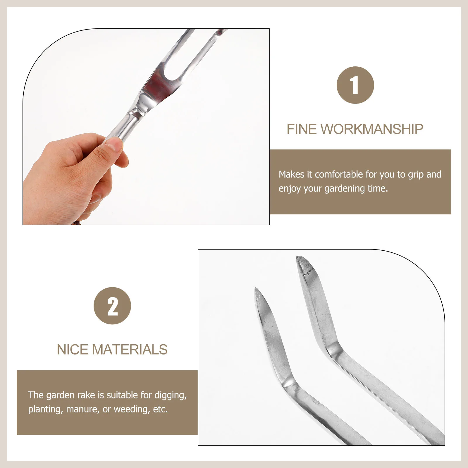 Mini Hand Rake Small Garden Cultivator Lightweight Portable Non Slip Handle Multi Functional Potting Gardening Rake 
Mini Hand Rake Small Garden Cultivator Lightweight Portable Non Slip Handle Multi Functional Potting Gardening Rake