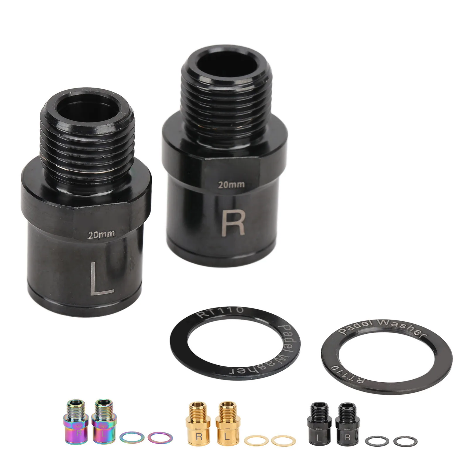 Bike Pedal Extender Titanium Alloy Bicycle Pedal Extended Spindle for Mountain Bike 20mm
Bike Pedal Extender Titanium Alloy Bicycle Pedal Extended Spindle for Mountain Bike 20mm
