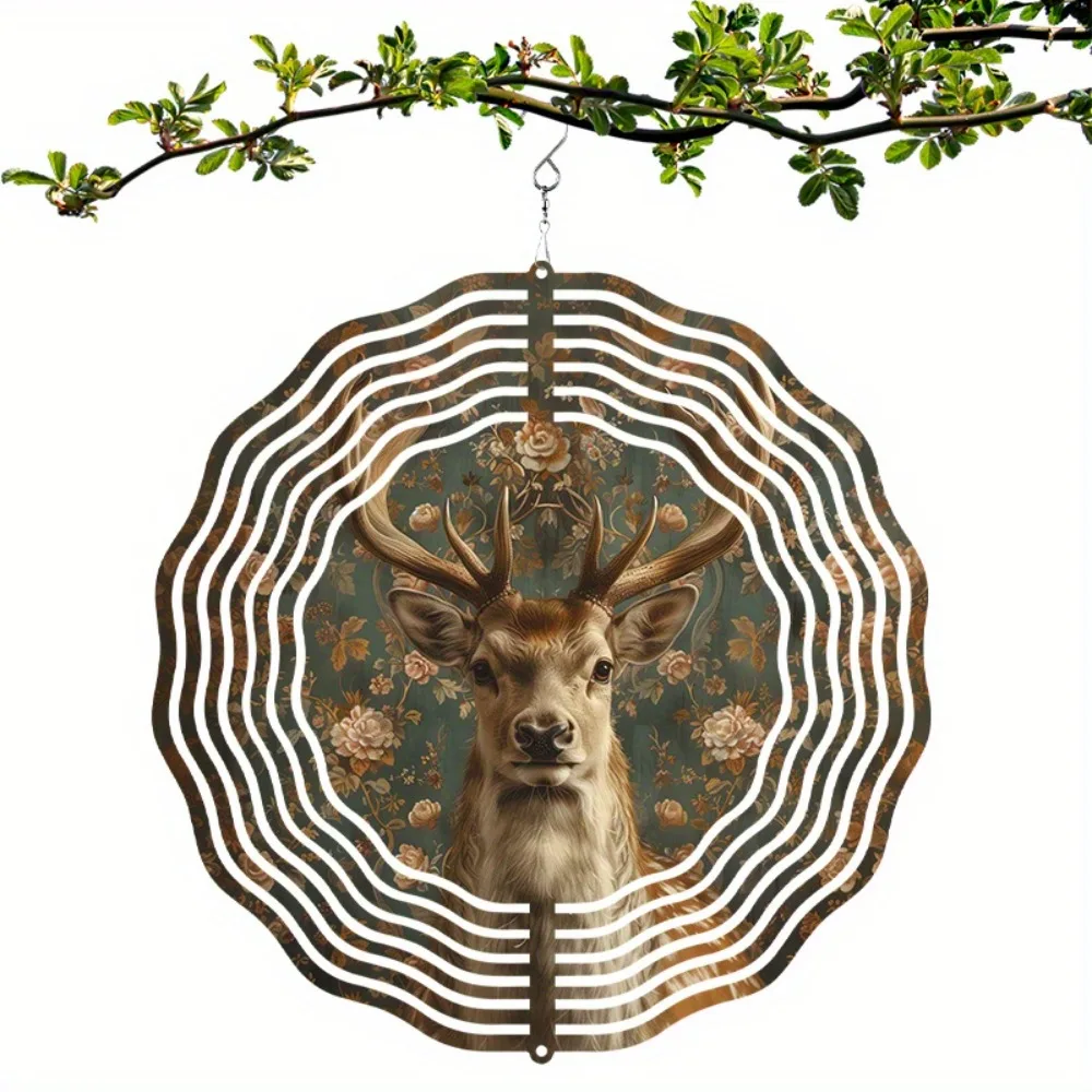Metal Deer Wind Spinner 10in Outdoor Yard Art Christmas Gift
Metal Deer Wind Spinner 10in Outdoor Yard Art Christmas Gift