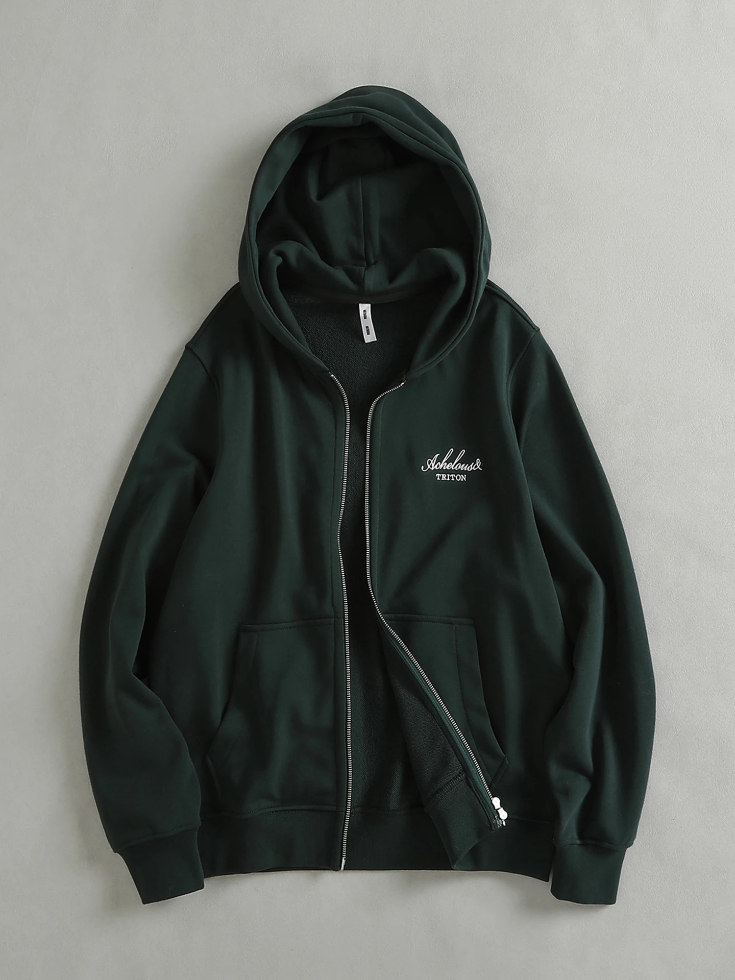 Custom Knit Sweatshirt Cotton Fabric Double Zipper Design Embroidered Letter Men's Hooded Spring Autumn Loose Outerwear
Custom Knit Sweatshirt Cotton Fabric Double Zipper Design Embroidered Letter Men's Hooded Spring Autumn Loose Outerwear