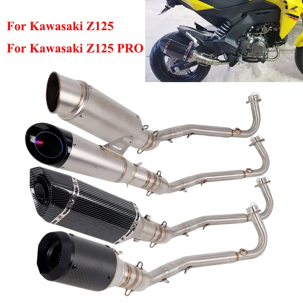 For Kawasaki Z125 Pro 2018-2025 Kawasaki Z125 2015-2018 Motorcycle Exhaust Front Link Pipe Escape Full System
For Kawasaki Z125 Pro 2018-2025 Kawasaki Z125 2015-2018 Motorcycle Exhaust Front Link Pipe Escape Full System