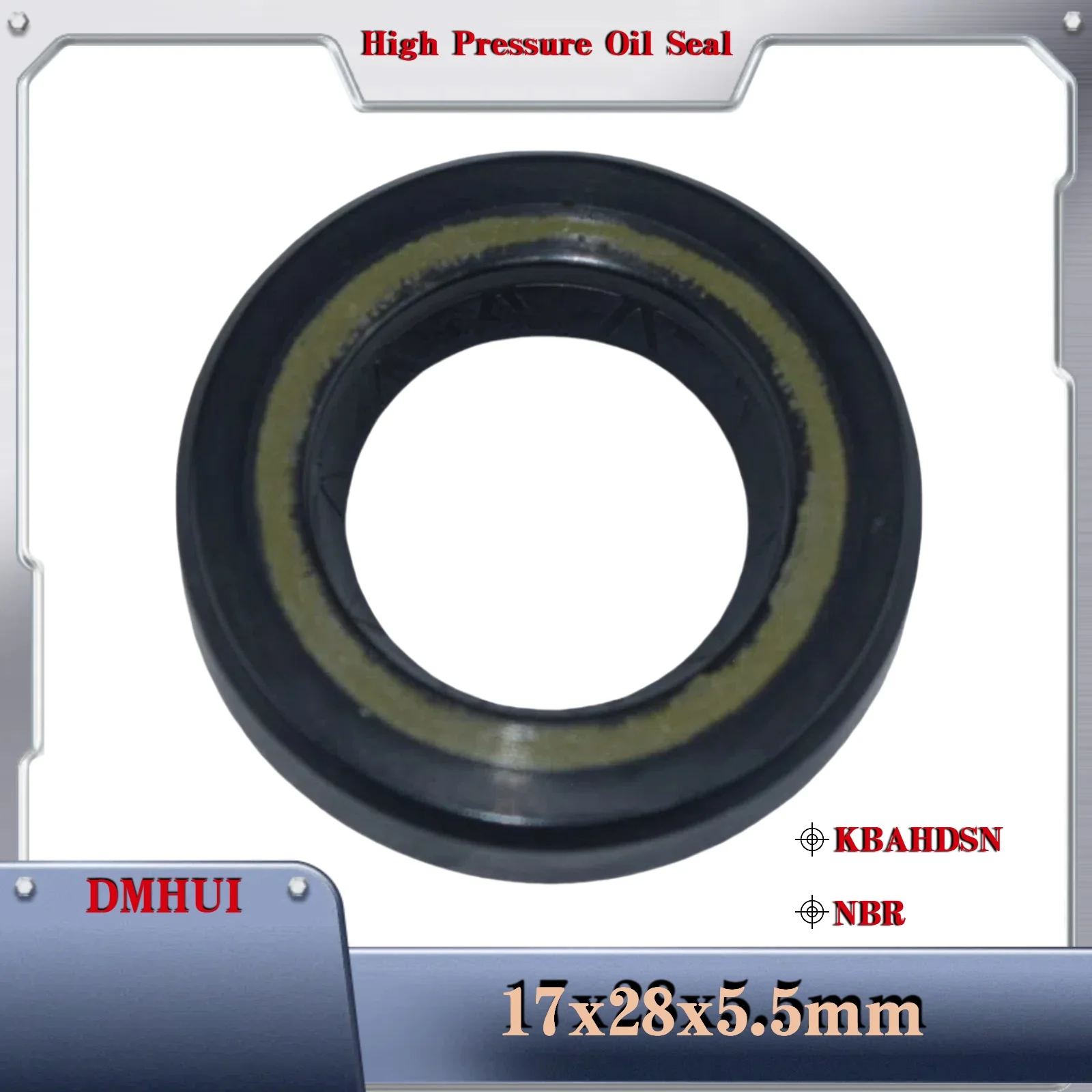 High Pressure Shaft Oil Seal 17*28*5.5 KBAHDSN For Hydraulic Pump/Motor Oil Seal 17X28X5.5 Rotary Shaft Seal
High Pressure Shaft Oil Seal 17*28*5.5 KBAHDSN For Hydraulic Pump/Motor Oil Seal 17X28X5.5 Rotary Shaft Seal