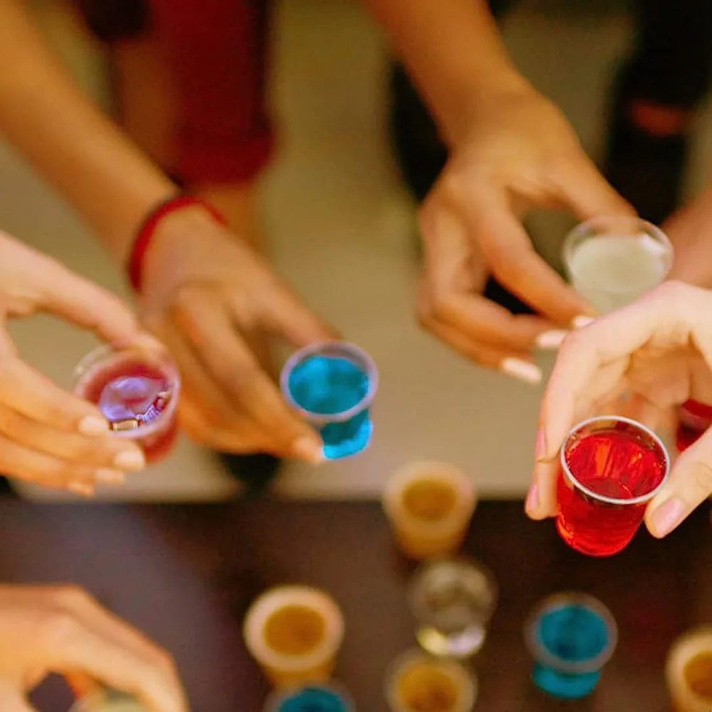 100pcs Aviation Cup 30ml Thick Plastic Transparent Clear Small Cups for Wedding Party Beverage Juice Water Usage 
100pcs Aviation Cup 30ml Thick Plastic Transparent Clear Small Cups for Wedding Party Beverage Juice Water Usage