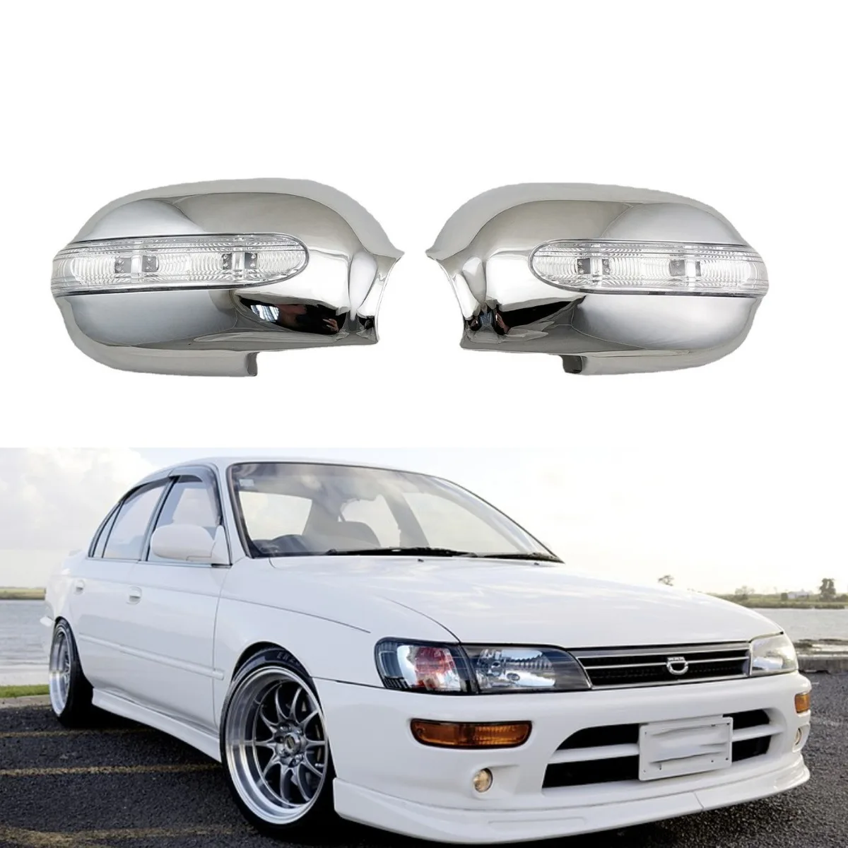 For Toyota COROLLA 1996 Car Rearview Protect Side Mirror Cover With Light Body Kit Rearview Mirror Cover Trim Car Accessories
For Toyota COROLLA 1996 Car Rearview Protect Side Mirror Cover With Light Body Kit Rearview Mirror Cover Trim Car Accessories