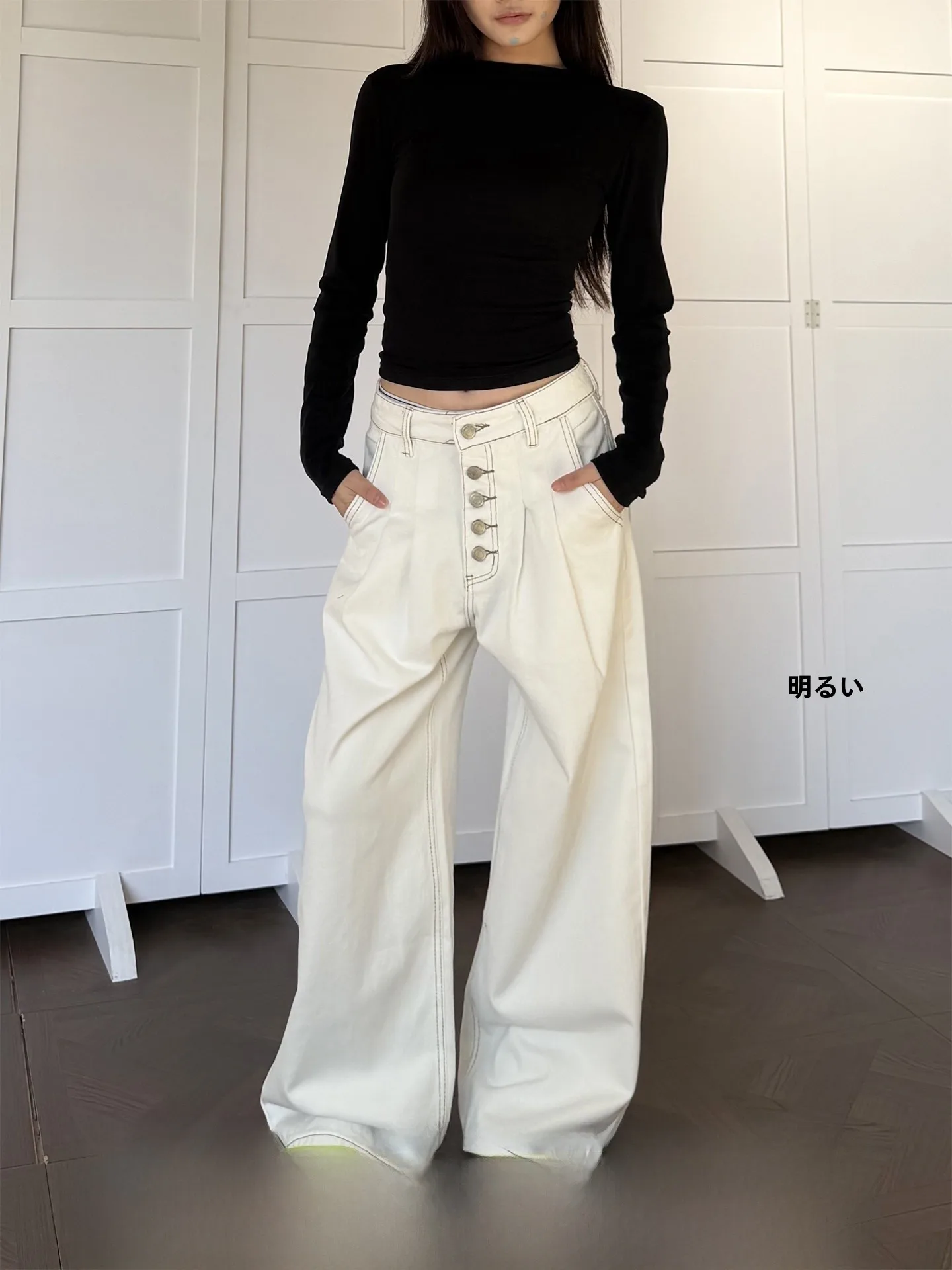 Don Cry Casual Straight Leg Jeans Double Pleat Button Design Unisex Loose Fit Commuter Casual Pants mid Waist Natural Waist
Don Cry Casual Straight Leg Jeans Double Pleat Button Design Unisex Loose Fit Commuter Casual Pants mid Waist Natural Waist