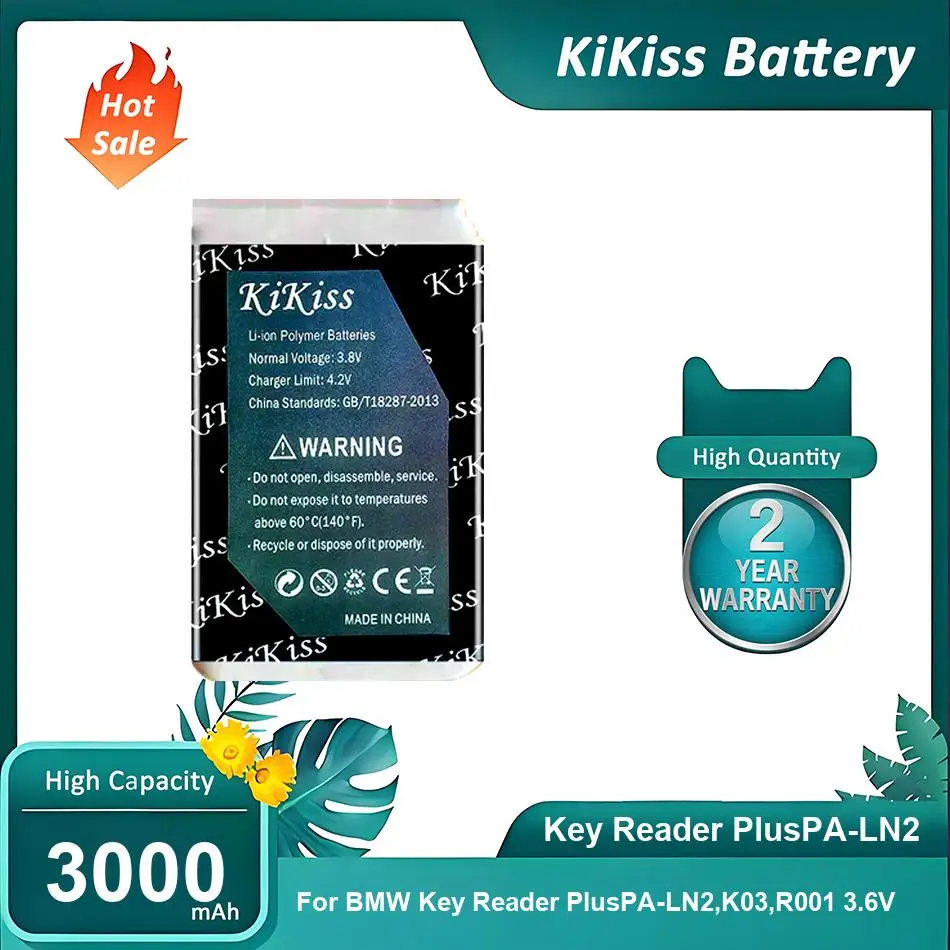 High-Durability Battery For BMW Key Reader PlusPA-LN2,K03,R001 3.6V,Key Reader PlusPA-LN2,3000mAh
High-Durability Battery For BMW Key Reader PlusPA-LN2,K03,R001 3.6V,Key Reader PlusPA-LN2,3000mAh