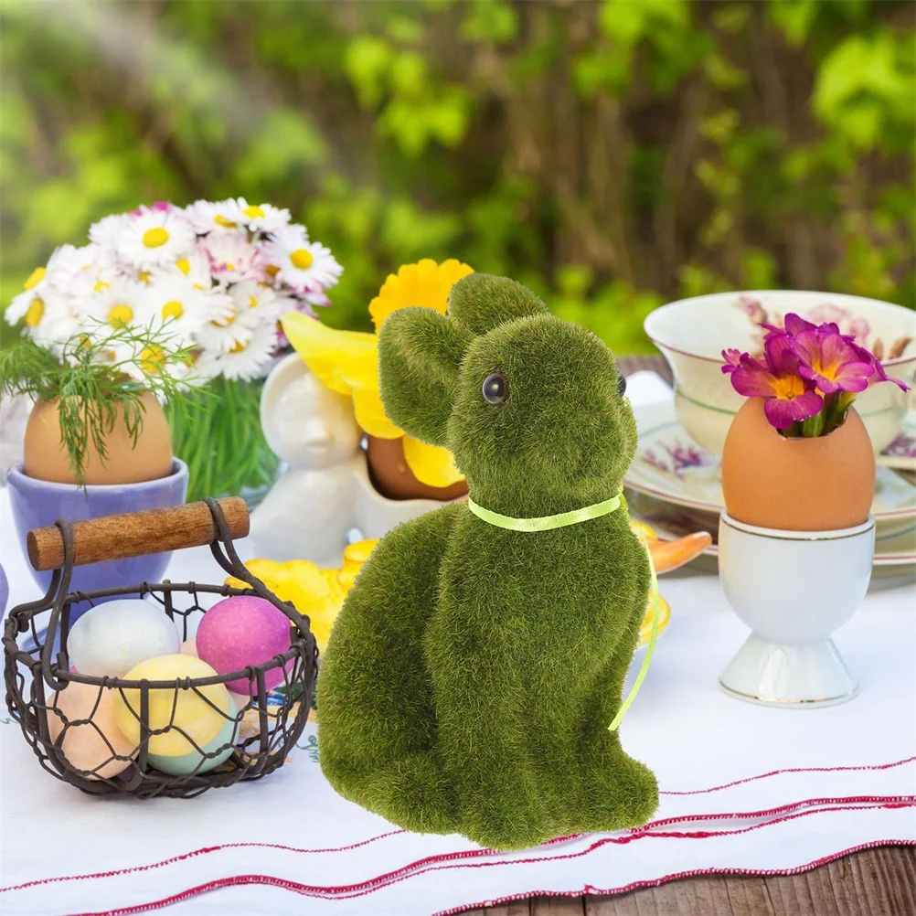 4pcs Flocked Bunny Crafts Artificial Decorative Rabbit Green Easter Party Standing Simulation Desktop Lawn
4pcs Flocked Bunny Crafts Artificial Decorative Rabbit Green Easter Party Standing Simulation Desktop Lawn