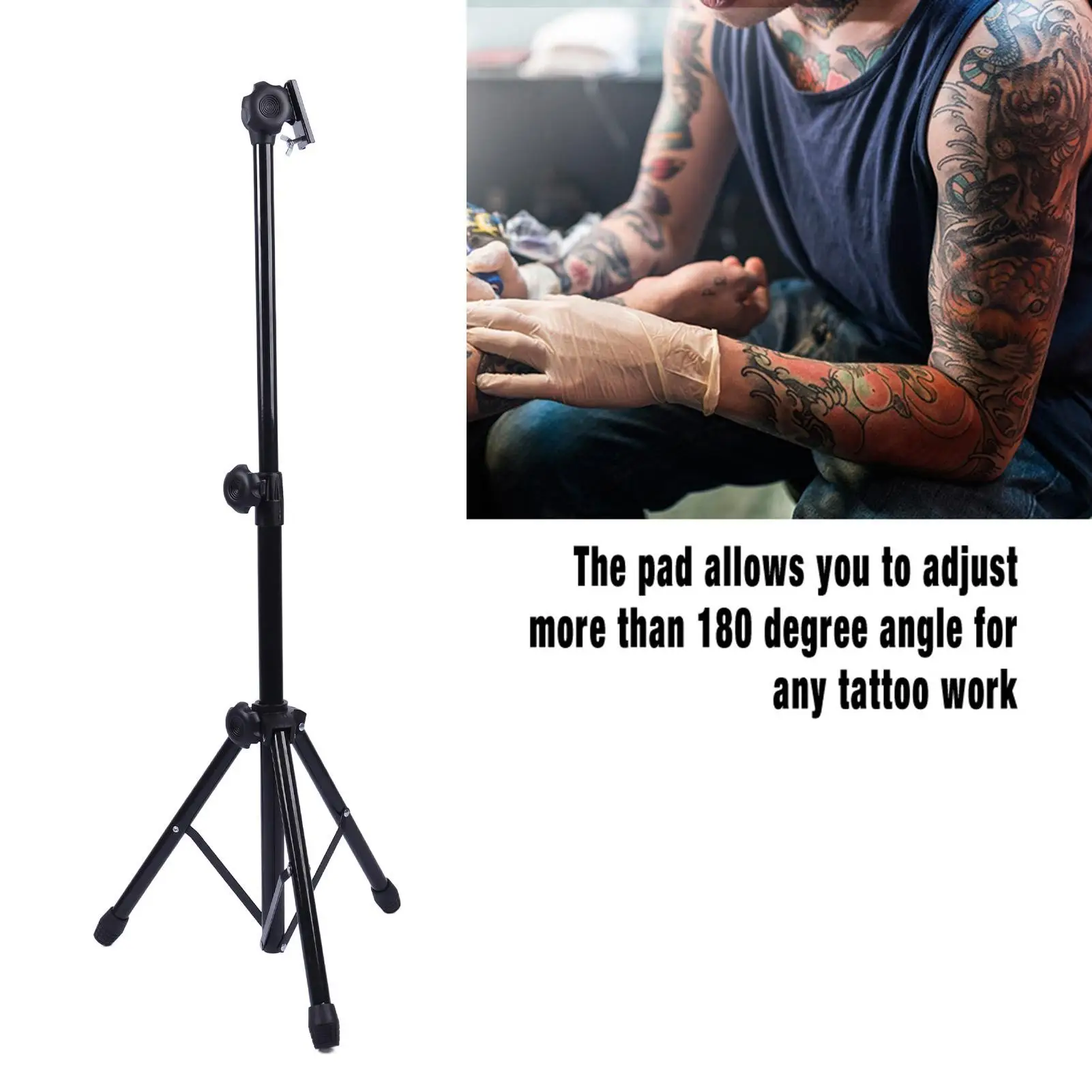 Height Adjustable Tattoo Armrest Tripod Stand with Soft Sponge Pad Portable Tattoo Arm Leg Rest
Height Adjustable Tattoo Armrest Tripod Stand with Soft Sponge Pad Portable Tattoo Arm Leg Rest