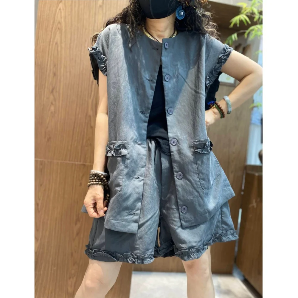 Casual Loose Short Set Women Two-piece Set Summer Slimming Vest + Wide Leg Short XY261
Casual Loose Short Set Women Two-piece Set Summer Slimming Vest + Wide Leg Short XY261