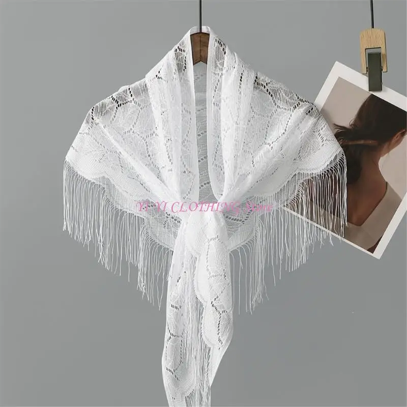 N5KF Delicate Mantilla Lace Scarf Stylish Design For Sensitive Skin Breathable And Durable Polyester Fabric
N5KF Delicate Mantilla Lace Scarf Stylish Design For Sensitive Skin Breathable And Durable Polyester Fabric