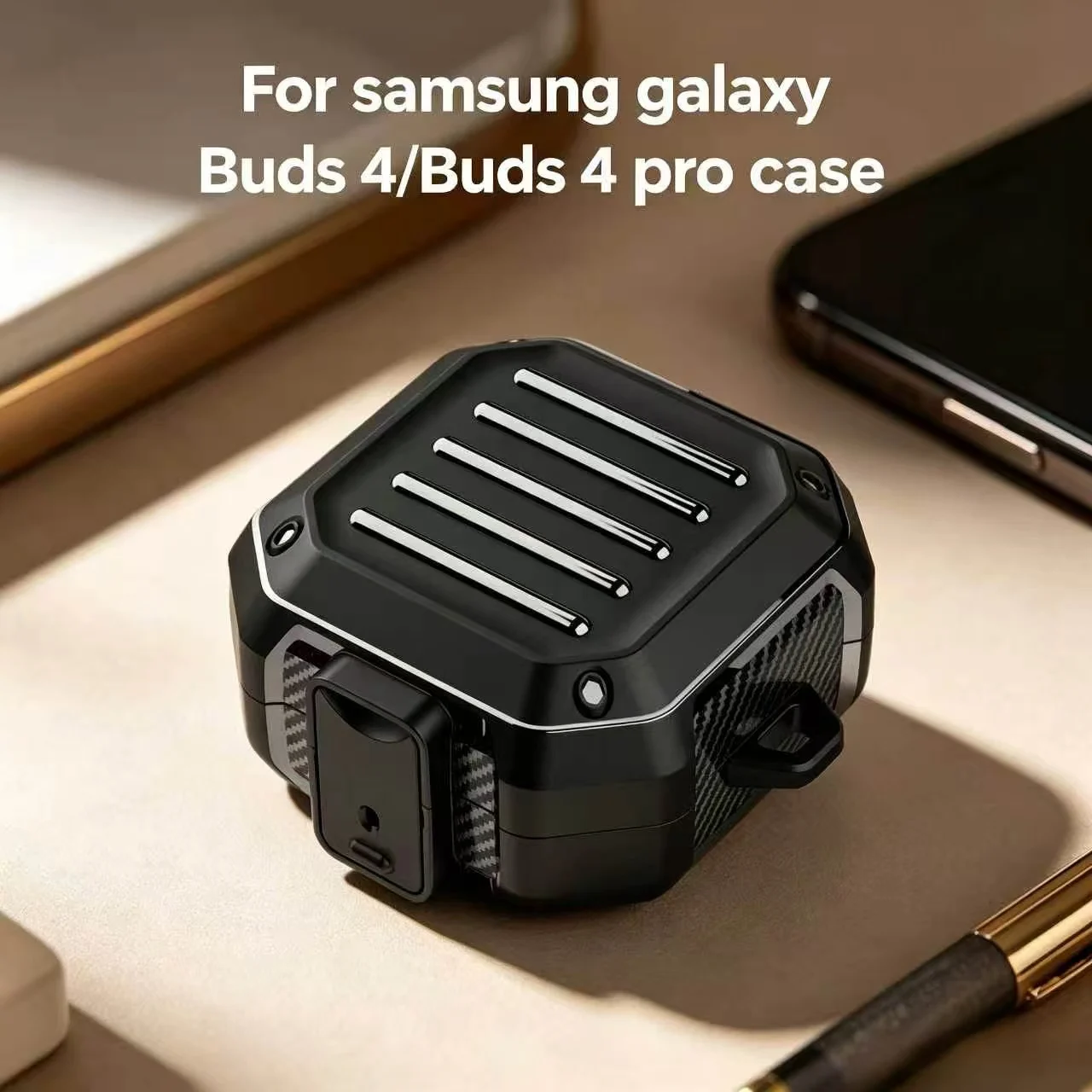 For Samsung Galaxy Buds 4 / Buds 4 Pro Case Full Protection Shockproof With Keychain Accessories Funda Anti-fall Earphone Case
For Samsung Galaxy Buds 4 / Buds 4 Pro Case Full Protection Shockproof With Keychain Accessories Funda Anti-fall Earphone Case