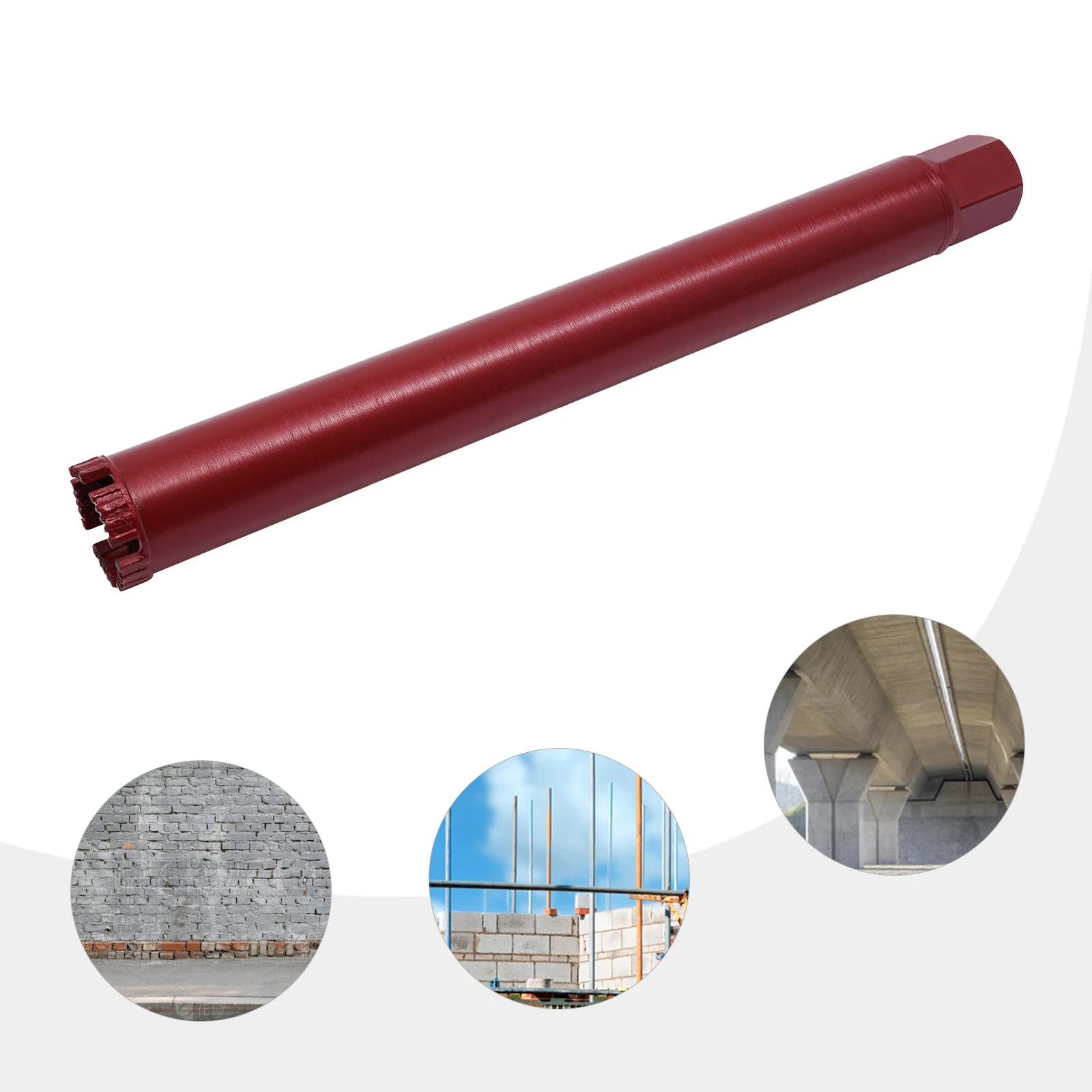 400mm Wet Core Drill Bit with Turbine Teeth,45# Steel Construction for Deep Coring in Masonry,Universal Thread Connection
400mm Wet Core Drill Bit with Turbine Teeth,45# Steel Construction for Deep Coring in Masonry,Universal Thread Connection