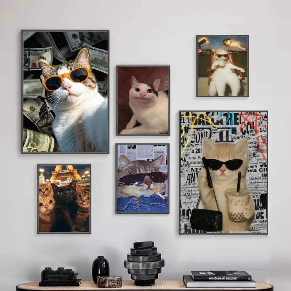Funny C-Cute Cat Poster Versatile HD Waterproof Wall Art Self-Adhesive Decor for Any Space Ideal Gift
Funny C-Cute Cat Poster Versatile HD Waterproof Wall Art Self-Adhesive Decor for Any Space Ideal Gift