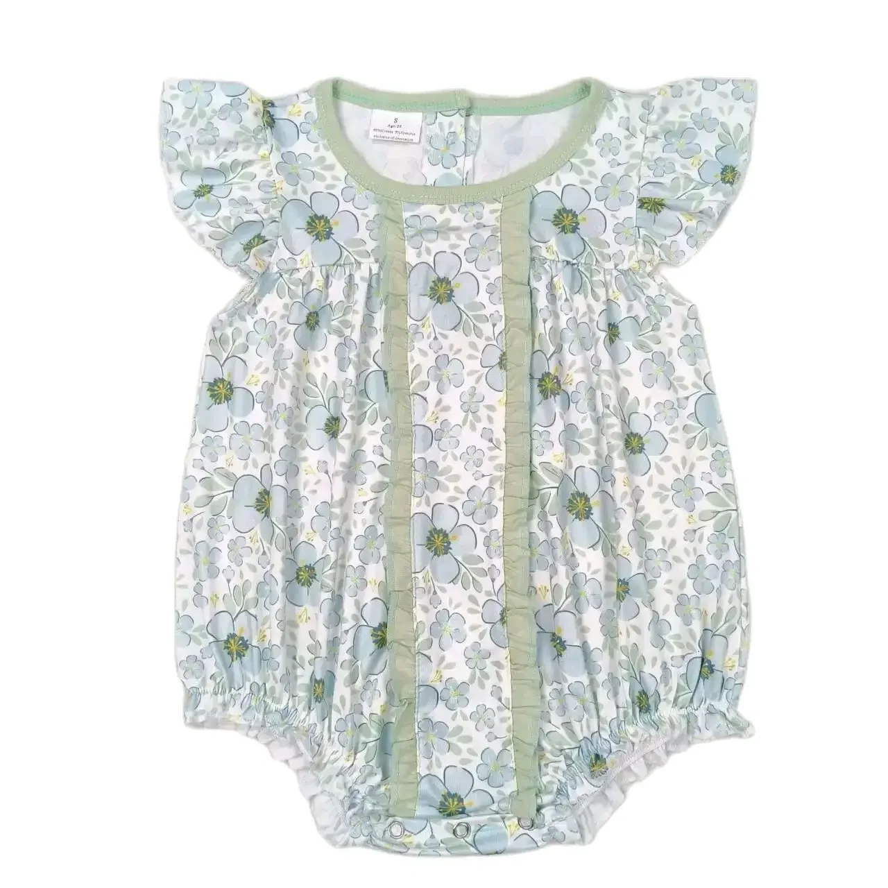 SR1180 Good Quality Baby Girl Clothes Flying Sleeves Top Blue Flowers Print With Tank Top Jumpsuit Children Clothes
SR1180 Good Quality Baby Girl Clothes Flying Sleeves Top Blue Flowers Print With Tank Top Jumpsuit Children Clothes