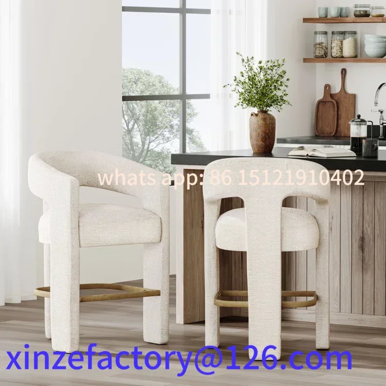 Customizable Modern Upholstered Counter Stool Velvet Kitchen Bar High Chair For Home Hotel Furniture
Customizable Modern Upholstered Counter Stool Velvet Kitchen Bar High Chair For Home Hotel Furniture