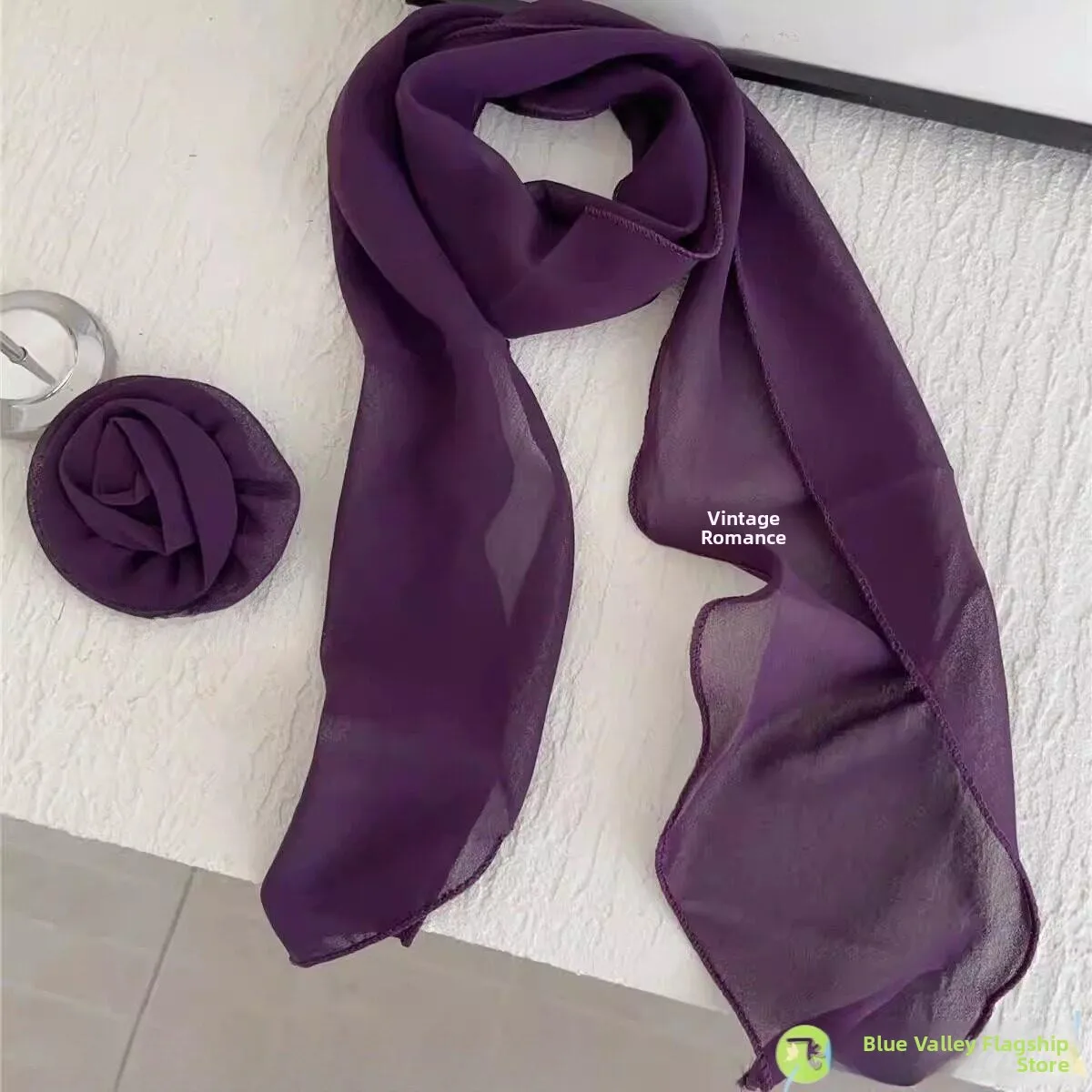 Purple Rose Silk Scarf Atmosphere Pure Color Simple Long Strip Spring Summer Spicy Girl Bandana Multi-Functional Women's Scarf
Purple Rose Silk Scarf Atmosphere Pure Color Simple Long Strip Spring Summer Spicy Girl Bandana Multi-Functional Women's Scarf