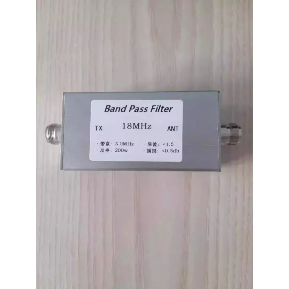 18MHz Bandpass Filter, 18MB High Bandwidth Anti-interference Short Wave Communication N Female Socket
18MHz Bandpass Filter, 18MB High Bandwidth Anti-interference Short Wave Communication N Female Socket