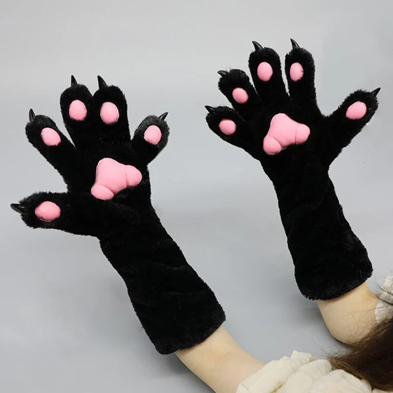 Furry Fur Cat Paws Glove Faux Fur Wolf Fox Fluffy Animal Claws Mittens Halloween Party Comic-Con Stage Cosplay Kig Fursuit
Furry Fur Cat Paws Glove Faux Fur Wolf Fox Fluffy Animal Claws Mittens Halloween Party Comic-Con Stage Cosplay Kig Fursuit