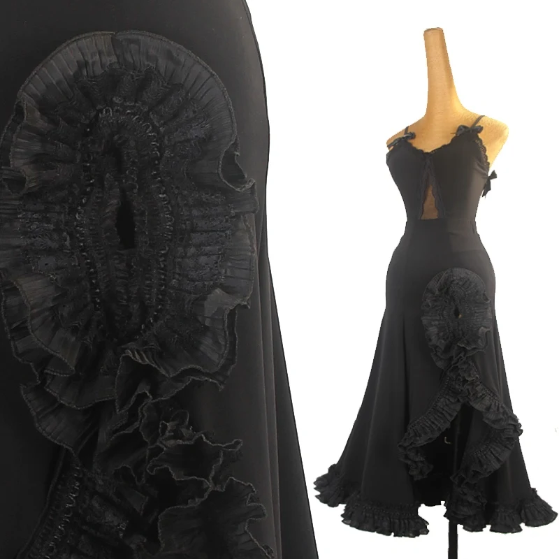 Latin Dance Lace Side Split Modern Dance Dress Adult Female Standard Dance Skirt Dance Practice Training Dance Skirt DQL9366
Latin Dance Lace Side Split Modern Dance Dress Adult Female Standard Dance Skirt Dance Practice Training Dance Skirt DQL9366