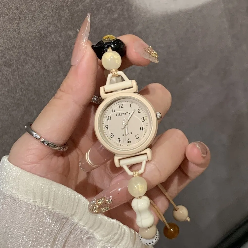 Fashion Adjustable Bracelet Watch Beaded Pendant Chain Watch Handmade Quartz Watch Women Girls
Fashion Adjustable Bracelet Watch Beaded Pendant Chain Watch Handmade Quartz Watch Women Girls