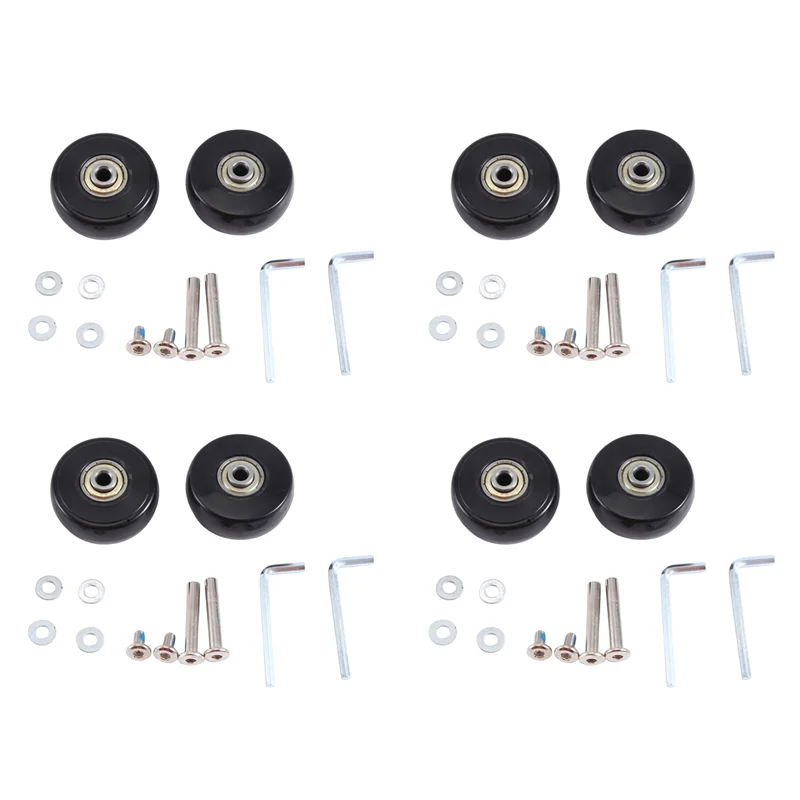 ASDS-50X22mm Set Of 8 Luggage Suitcase Replacement Wheels,PU Swivel Caster Wheels Carbon Steel Bearings Repair Kits
ASDS-50X22mm Set Of 8 Luggage Suitcase Replacement Wheels,PU Swivel Caster Wheels Carbon Steel Bearings Repair Kits