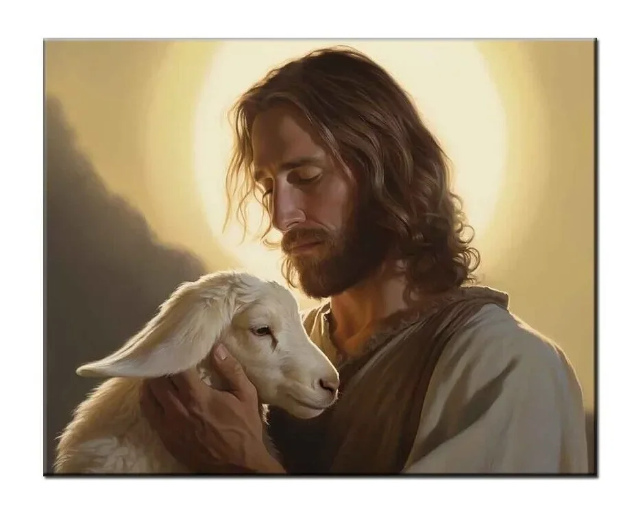 Jesus and the Lamb ,Art Picture Print Silk Poster Living Room Decor, Home Wall
Jesus and the Lamb ,Art Picture Print Silk Poster Living Room Decor, Home Wall