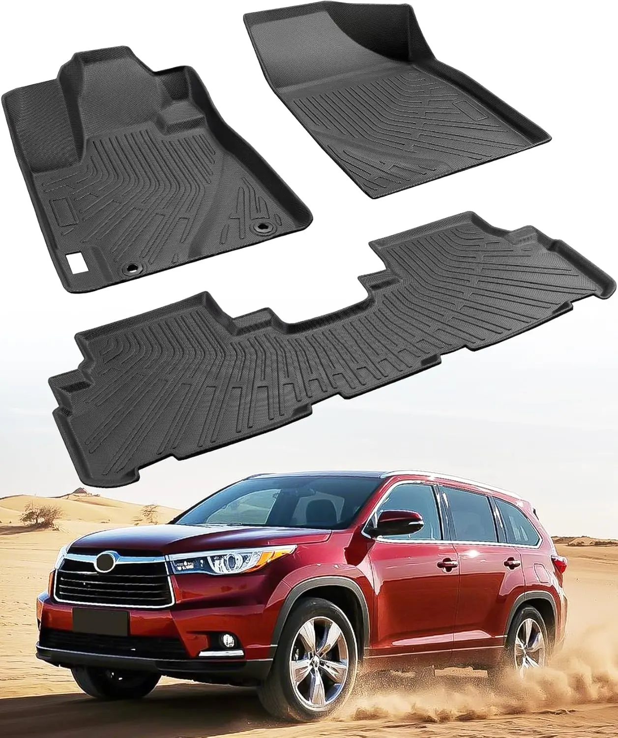 Усиленные всепогодные коврики для Toyota Highlander 2008-2013, водонепроницаемые, на заказ, для переднего и заднего рядов, черные
Усиленные всепогодные коврики для Toyota Highlander 2008-2013, водонепроницаемые, на заказ, для переднего и заднего рядов, черные